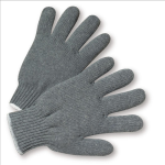 West Chester 708SG Standard Gray String Knit Poly/Cotton Gloves